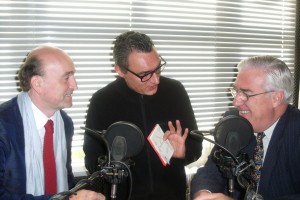 Ungewohnte Meinungen: Alexander Dill, Moderator Carsten Rose und Transformationsphilosoph Ronald Roper